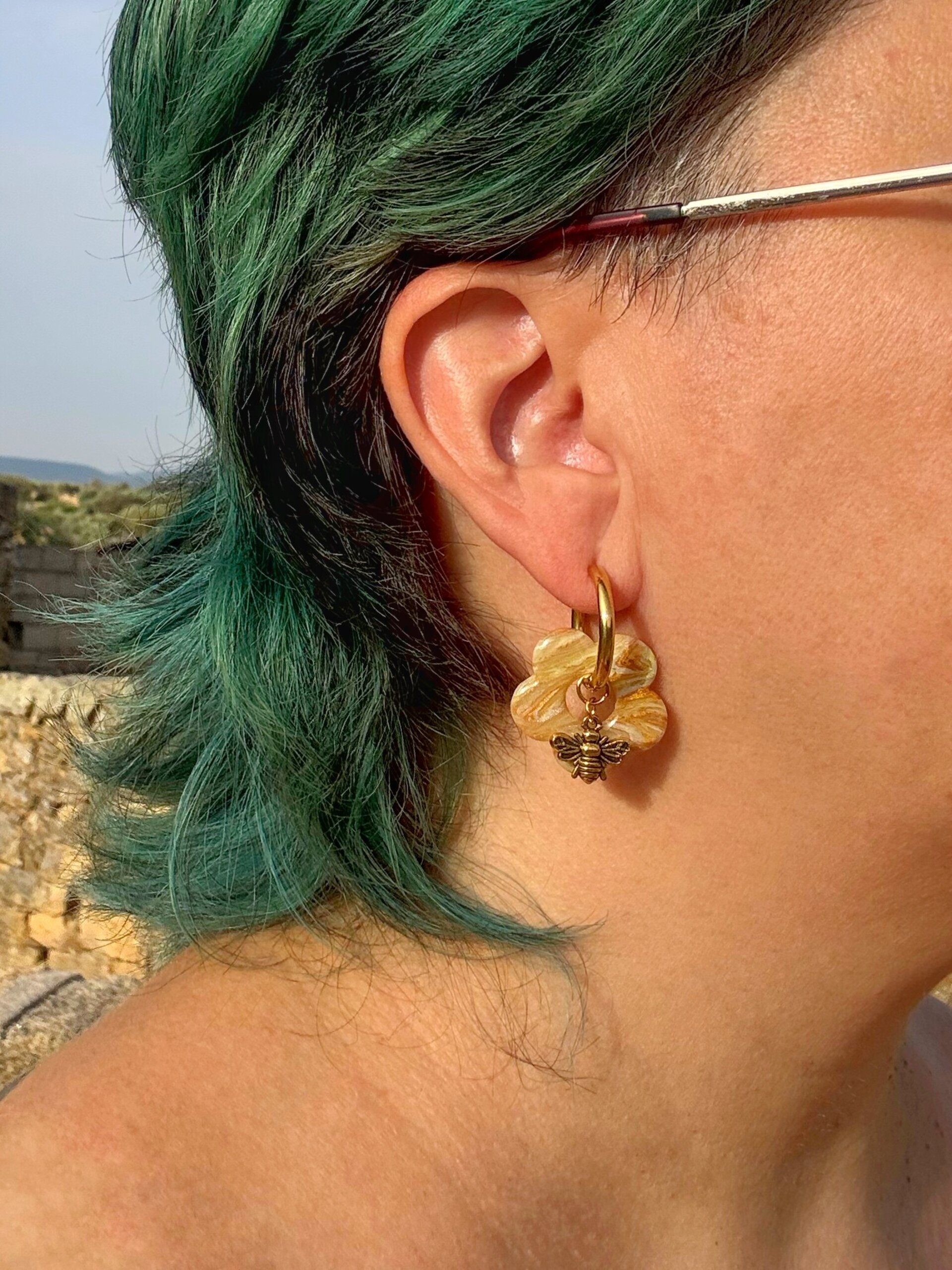 Pendientes  Aro Flor - 5