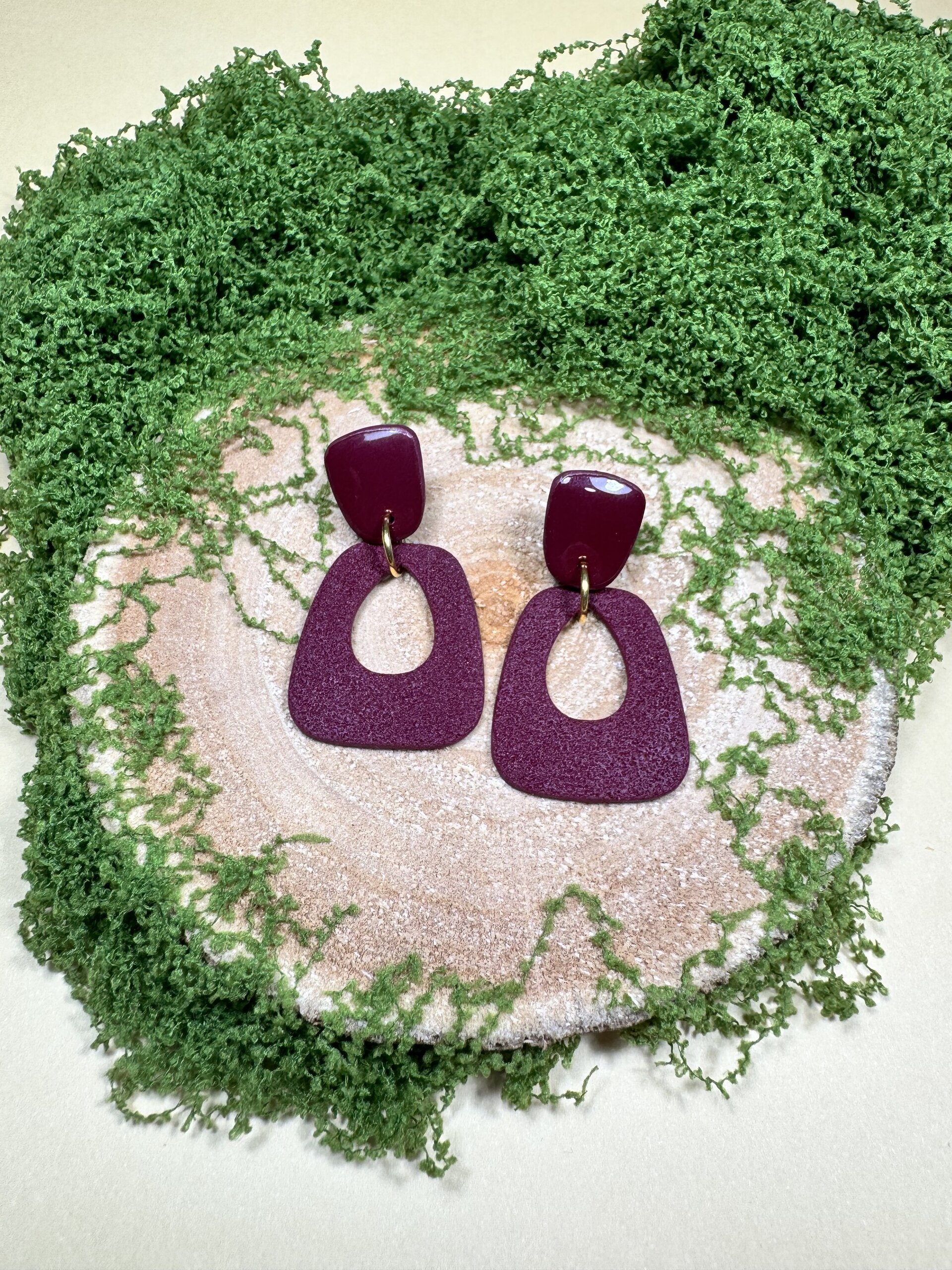 Pendientes Navalmoral Burdeos - 3