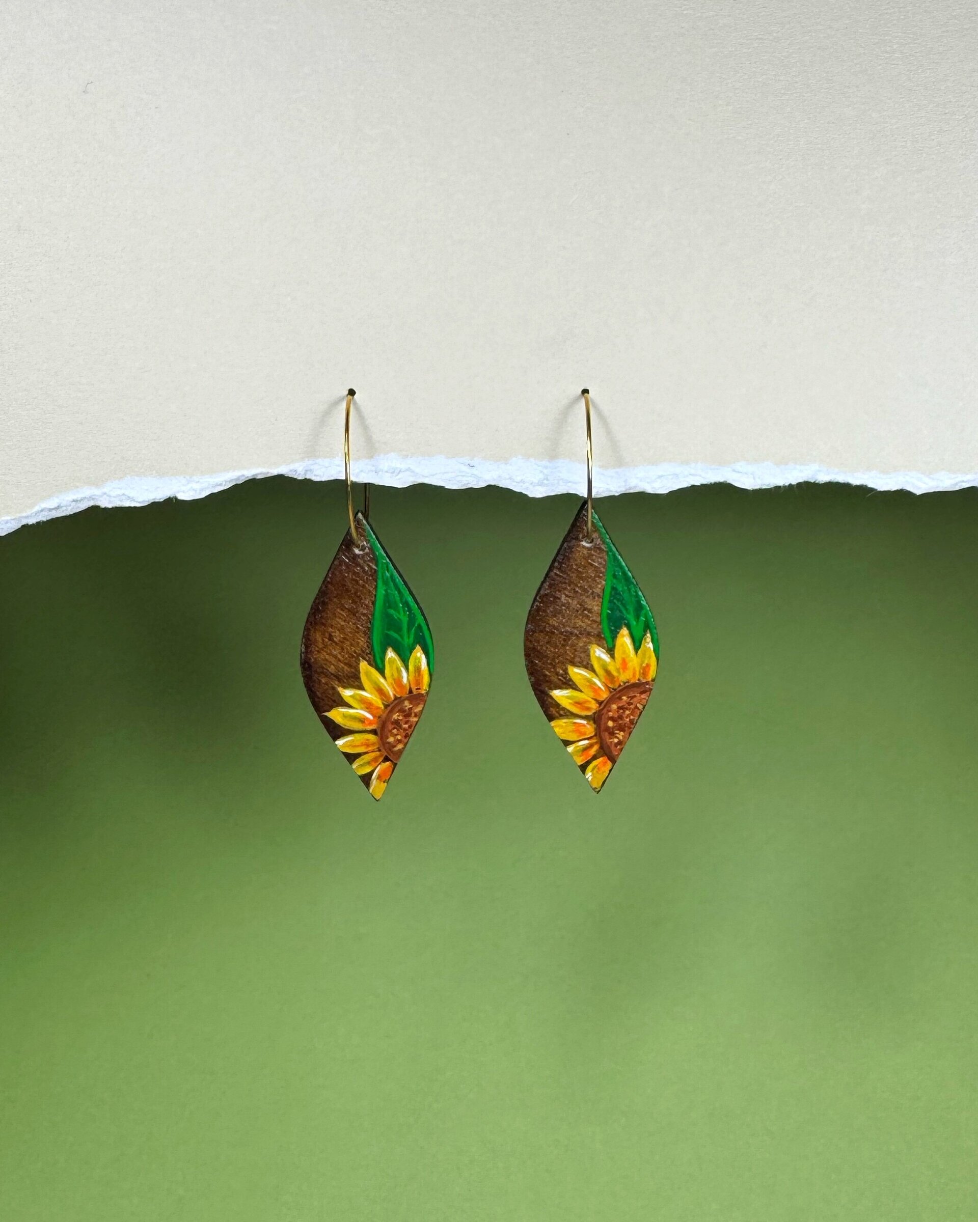 Pendientes Cañamero Girasol - 3