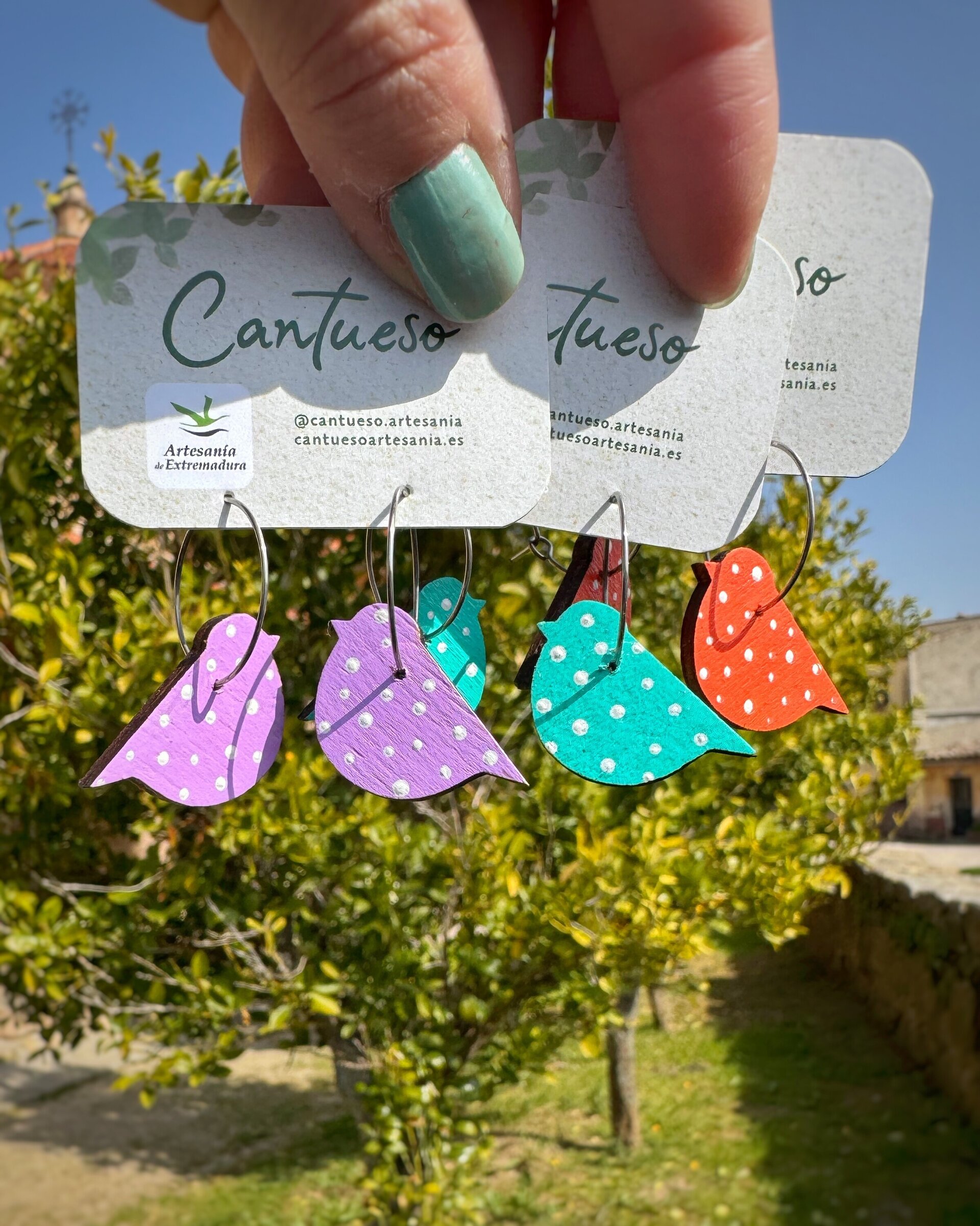 Pendientes Pájaros Lunares - 1