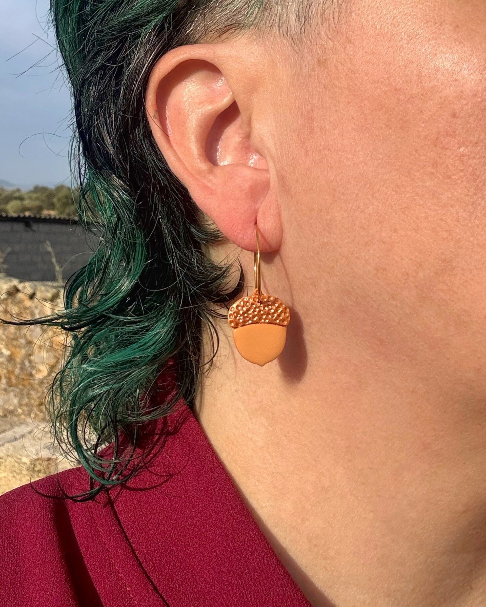 Pendientes Bellota Aro - 2