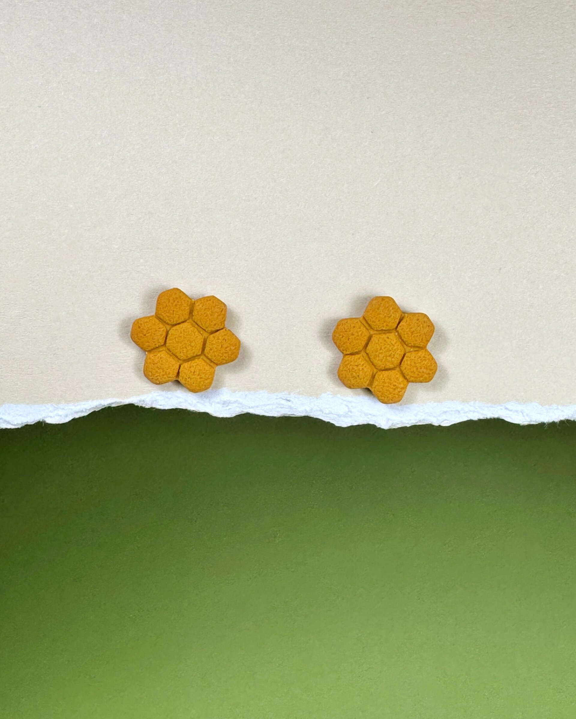 Pendientes Panal botón - 7