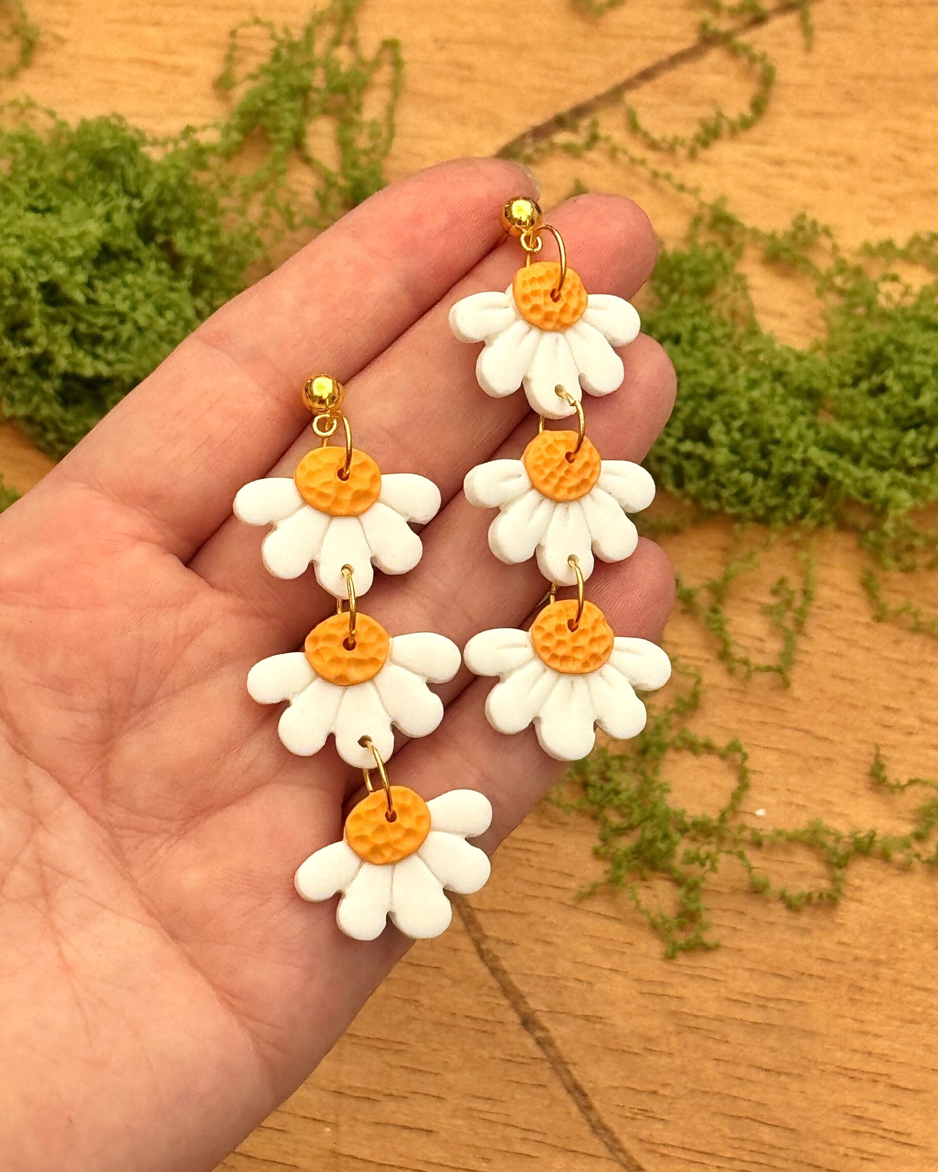 Pendientes Tres Margaritas - 3