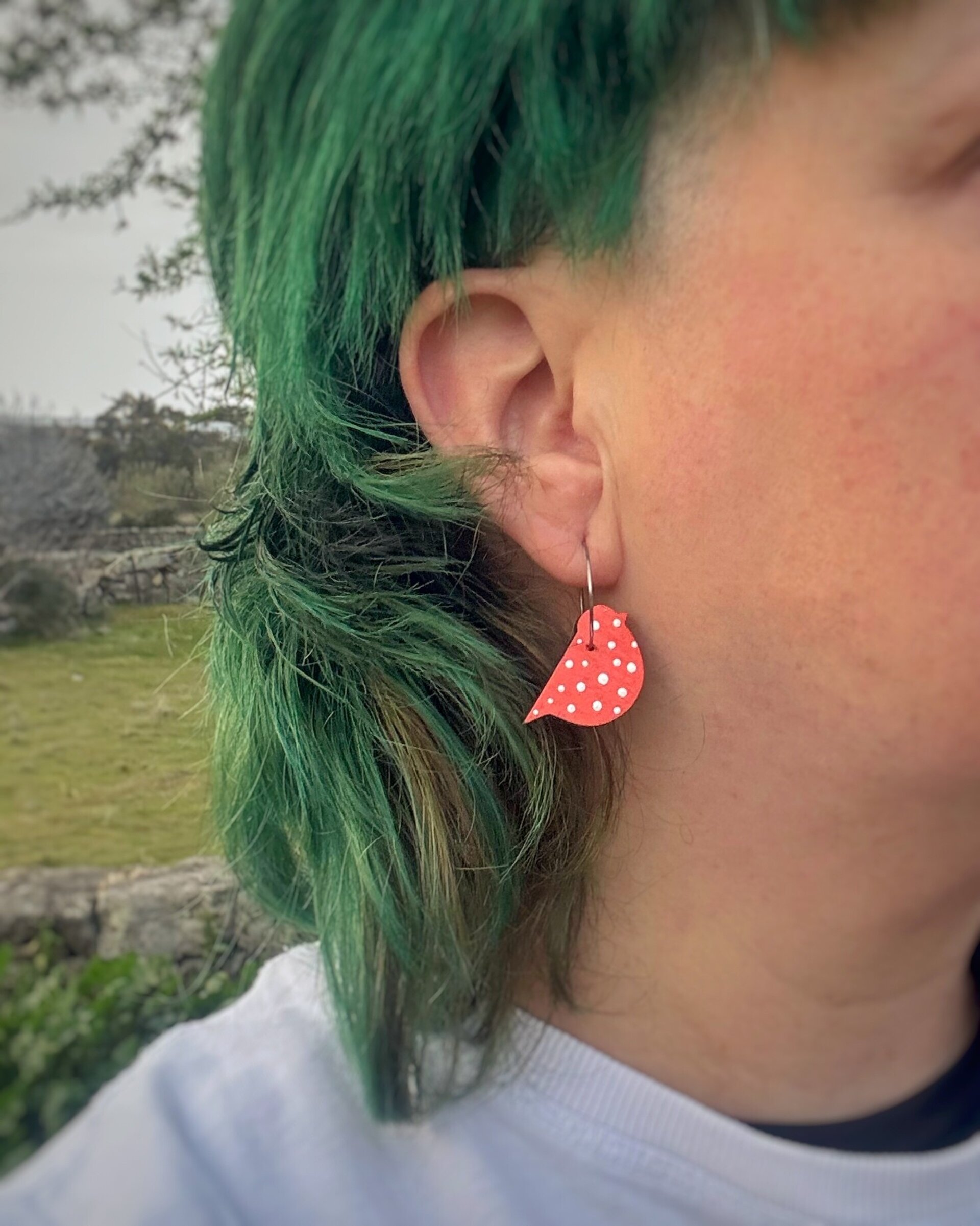 Pendientes Pájaros Lunares - 3