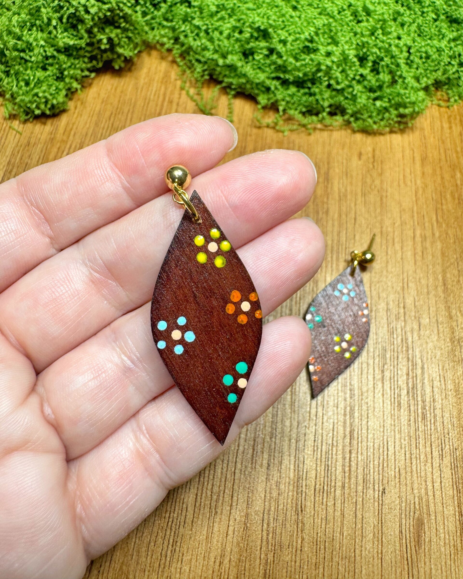 Pendientes Cañamero Puntos - 2