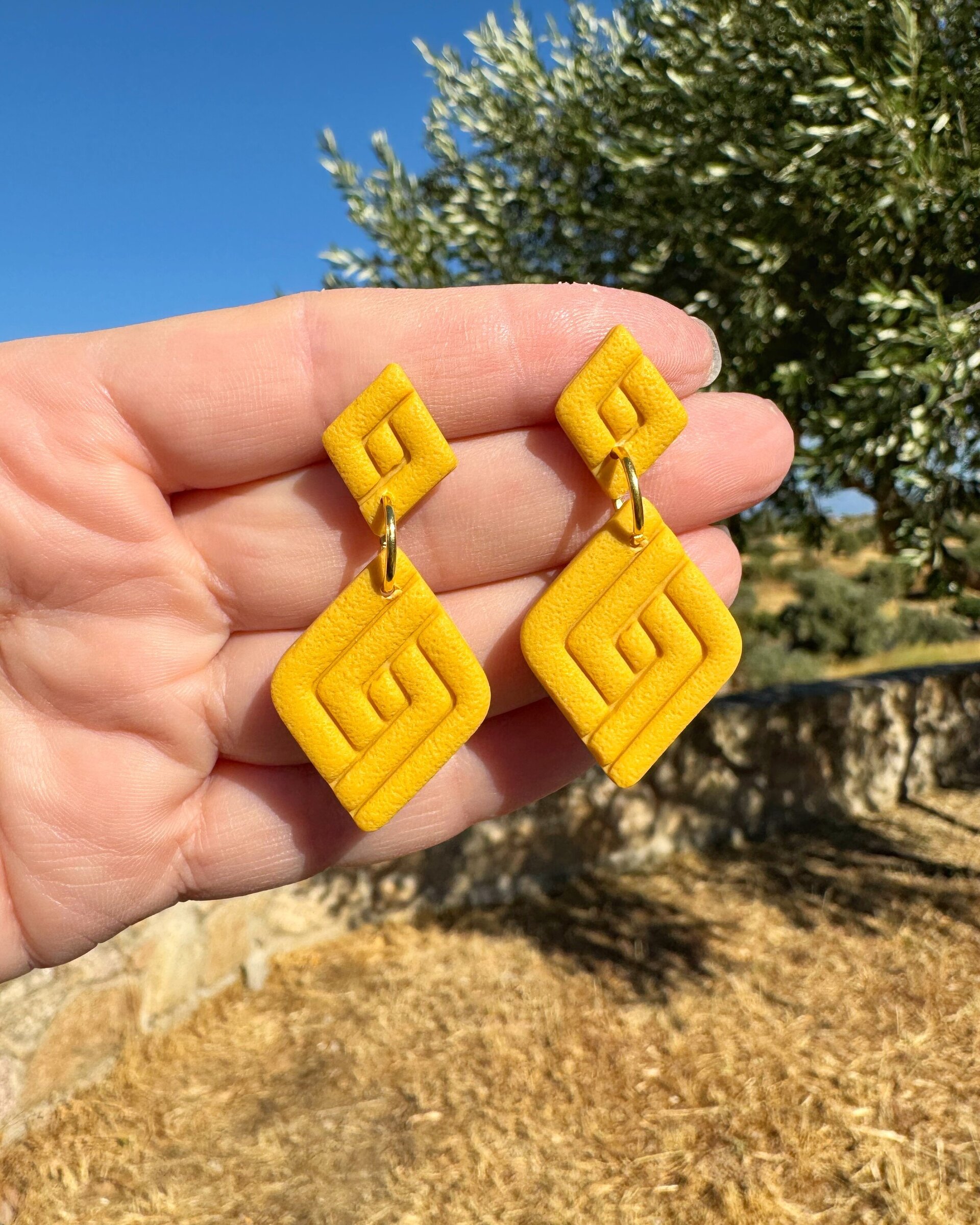 Pendientes Rombo doble - 6