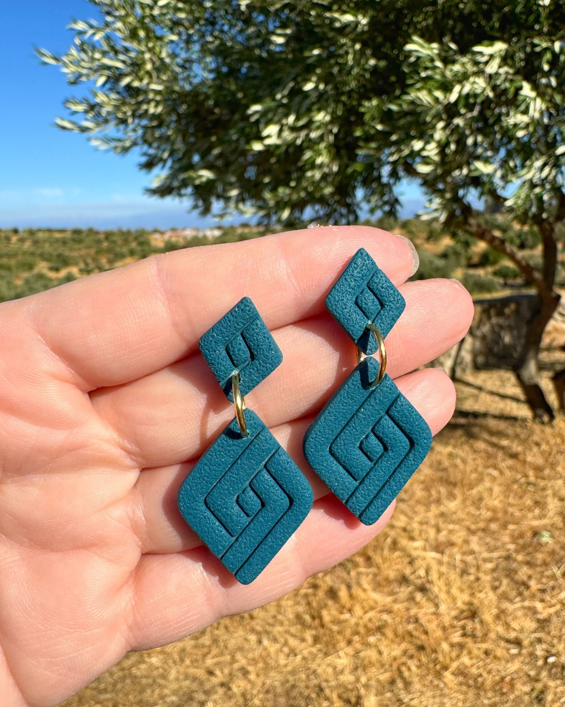 Pendientes Rombo doble - 5