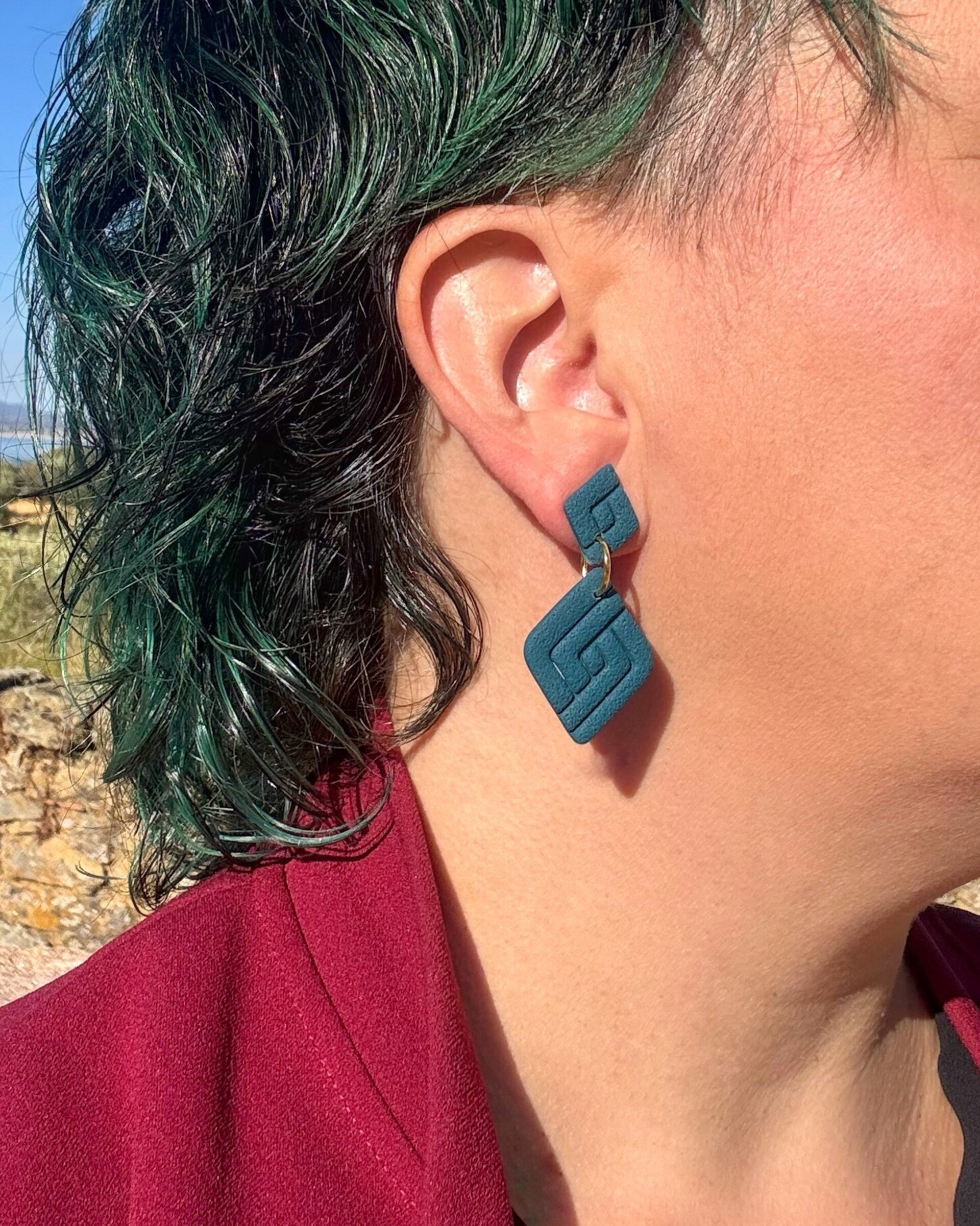 Pendientes Rombo doble - 3