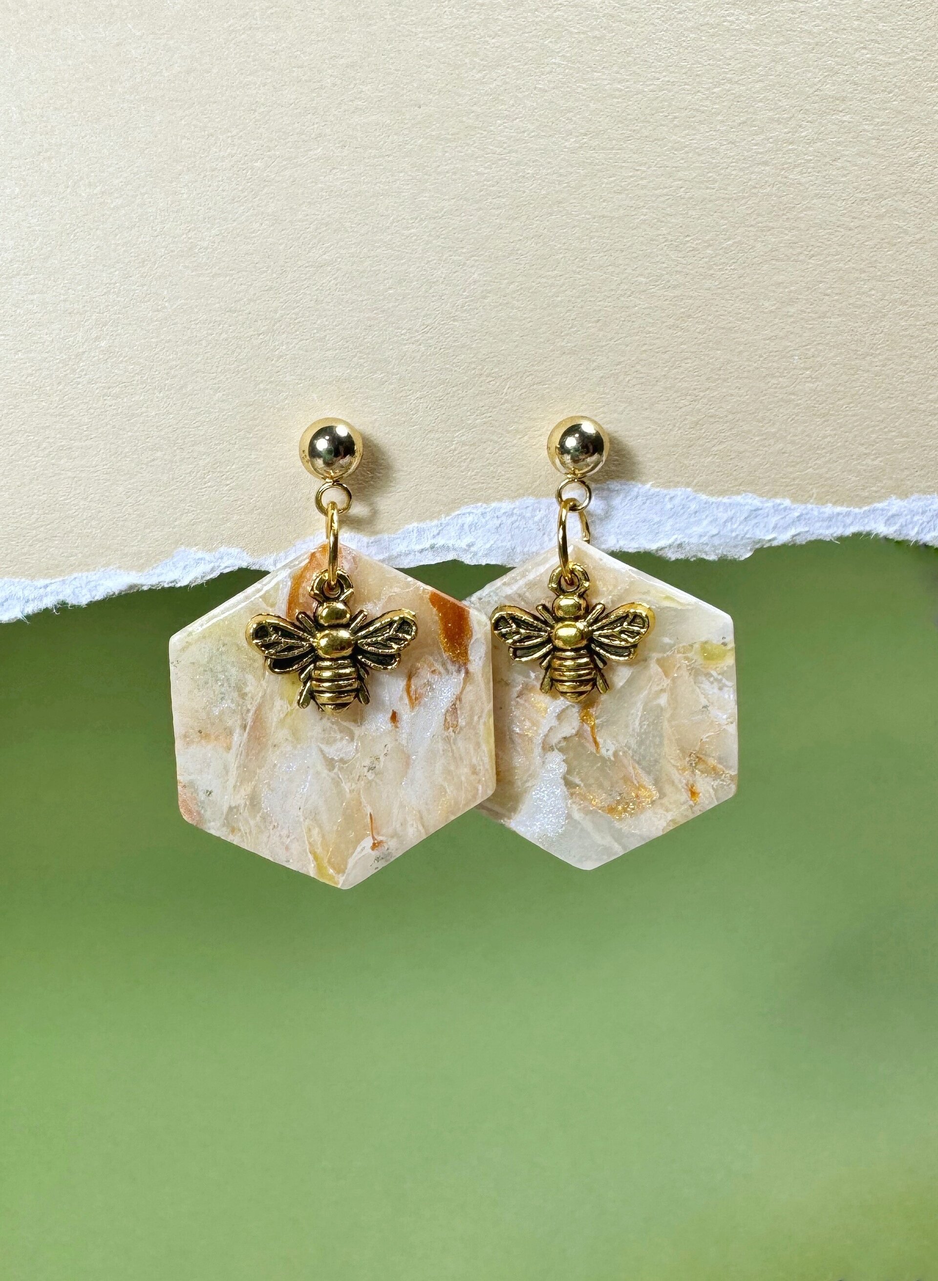 Pendientes Hexágono - 2