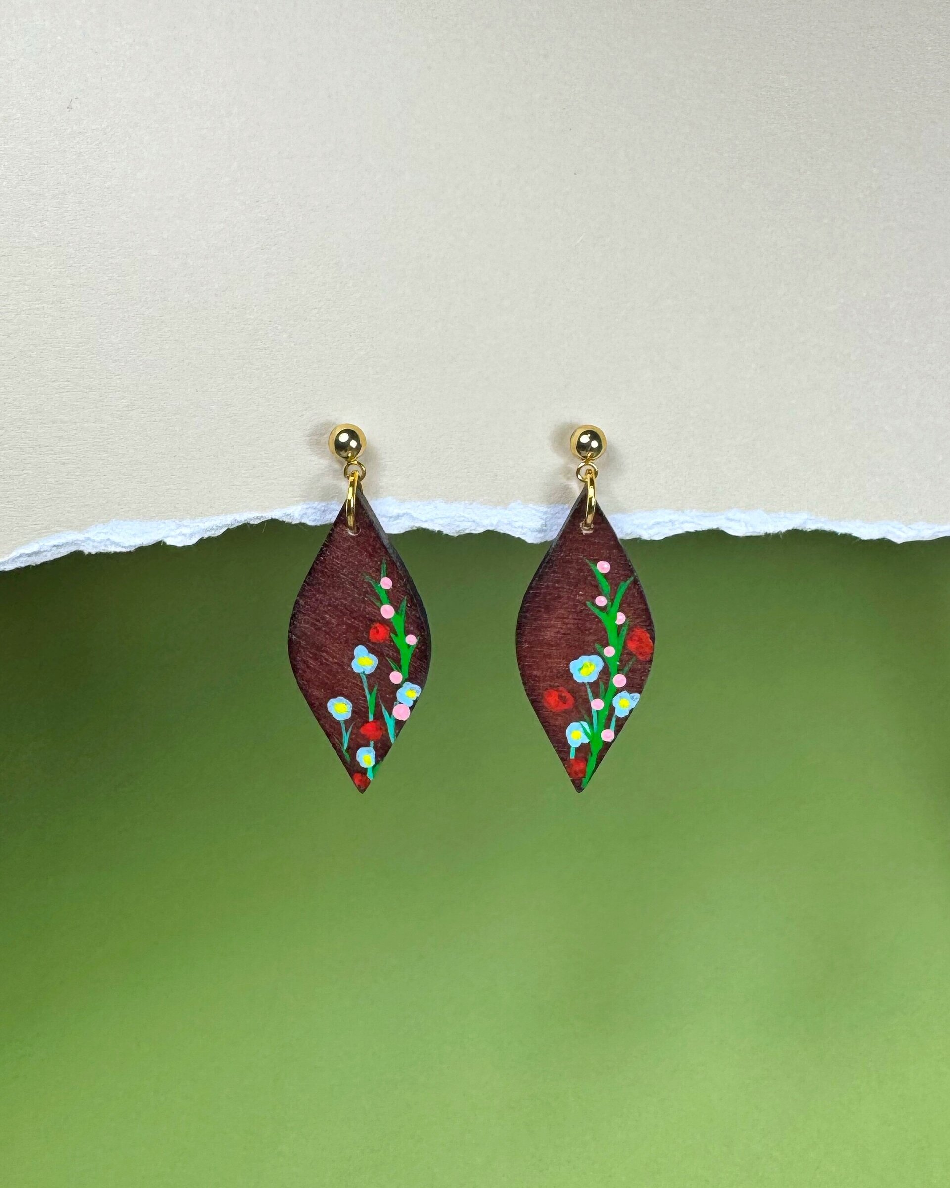 Pendientes Cañamero Flores - 2