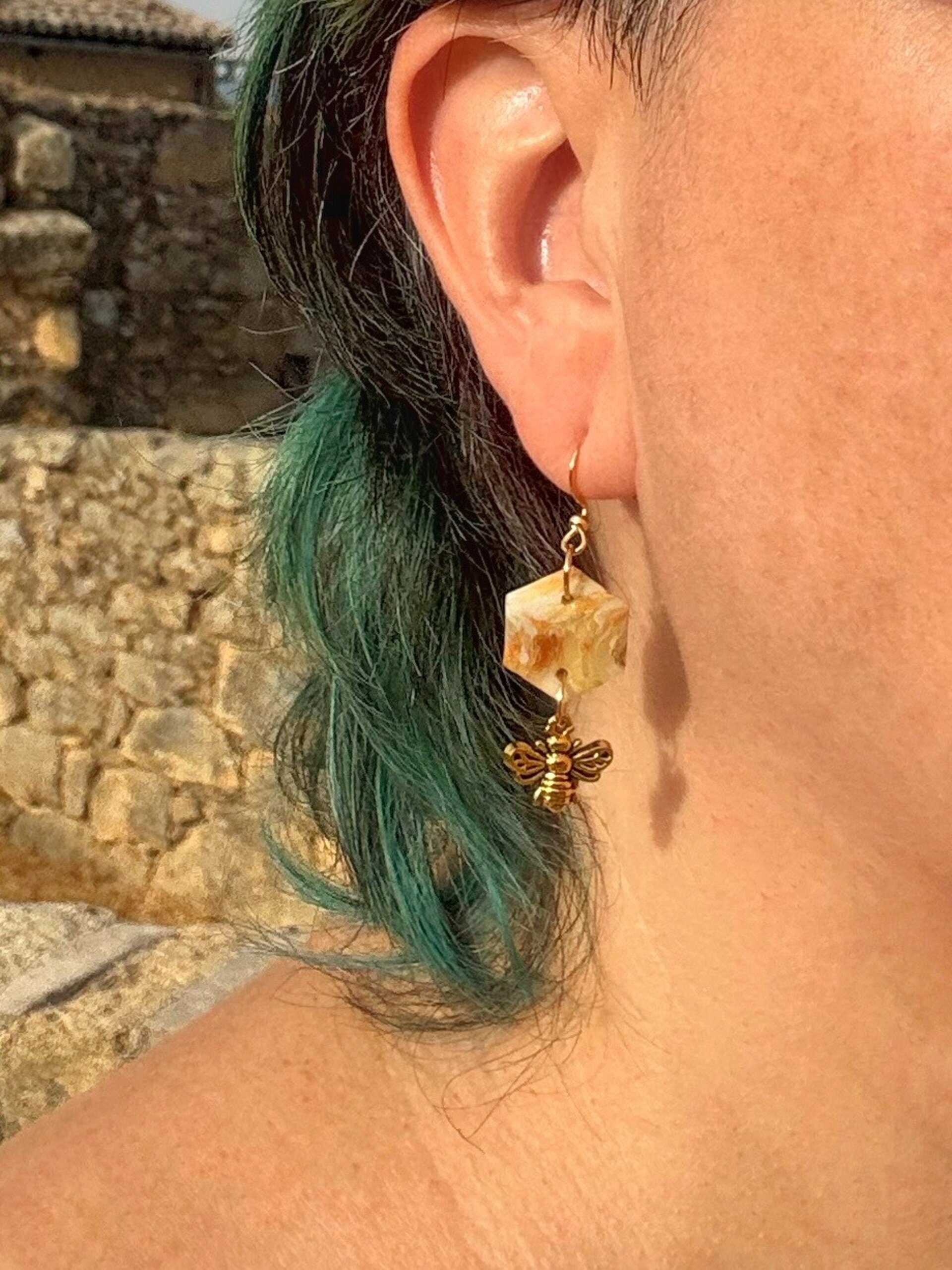 Pendientes Hexágono mini - 2