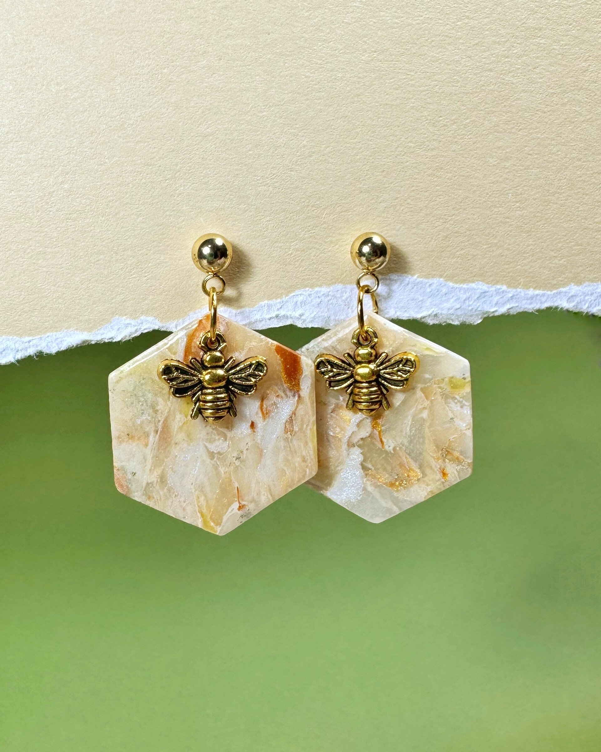 Pendientes Hexágono - 4