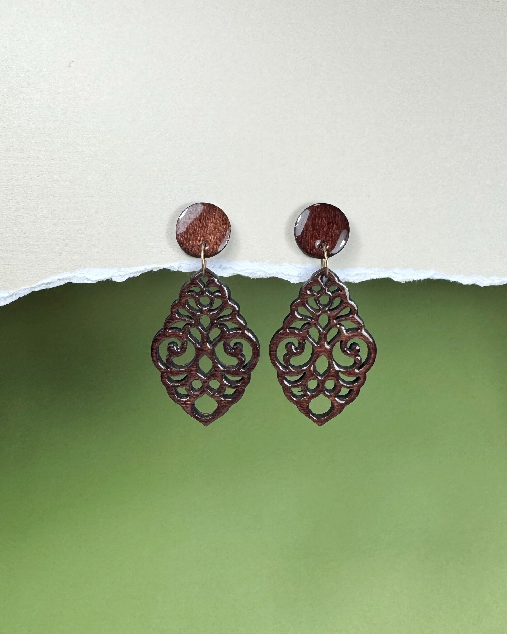 Pendientes Peineta Rombo - 2