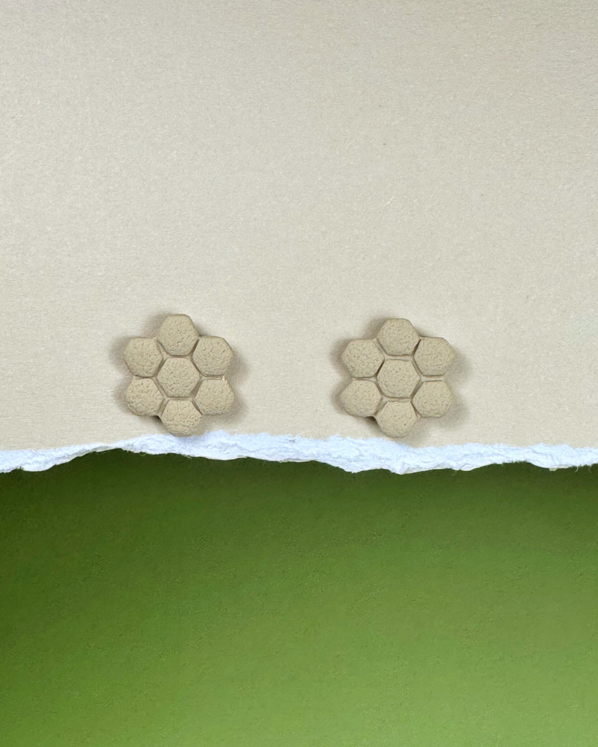 Pendientes Panal botón - 3