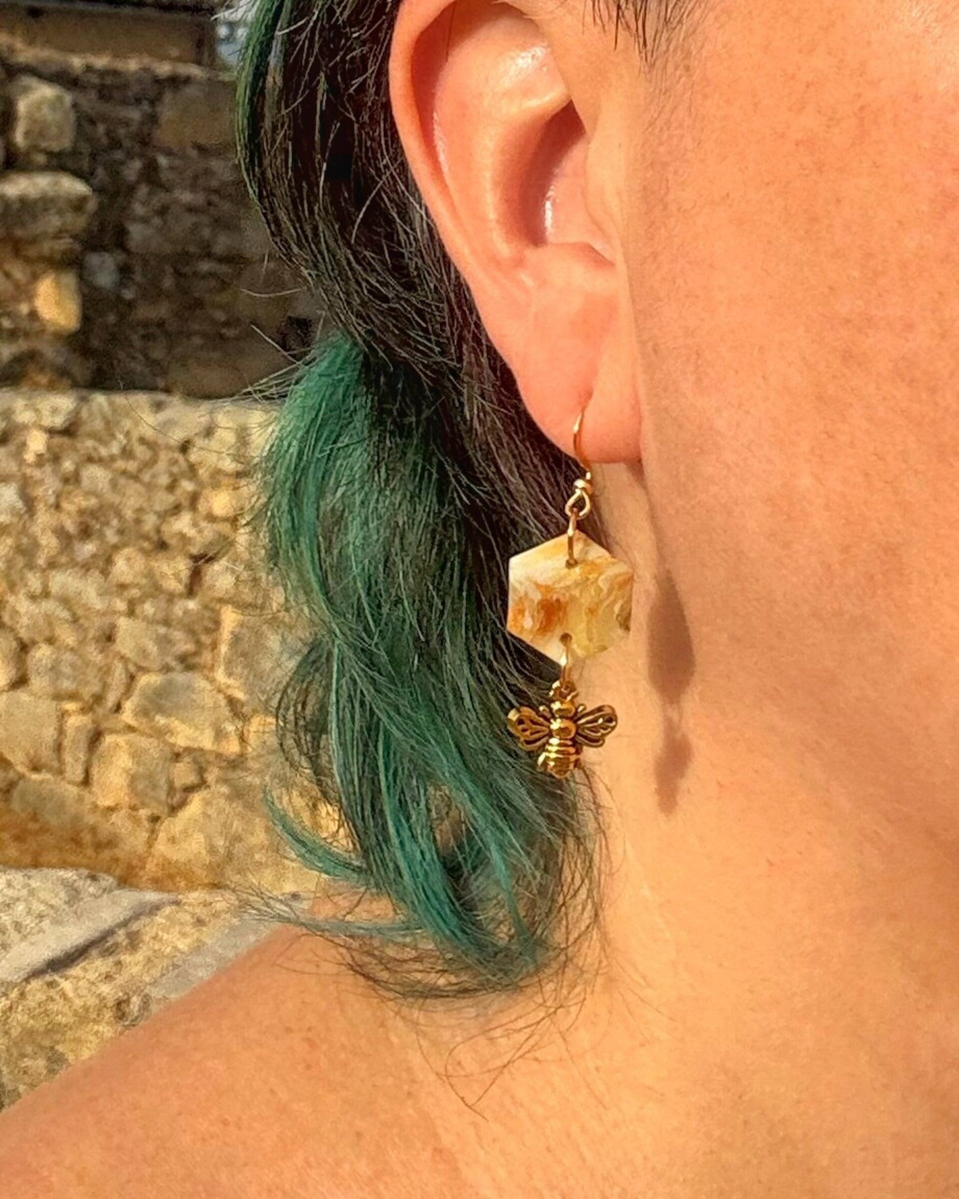 Pendientes Hexágono mini - 3