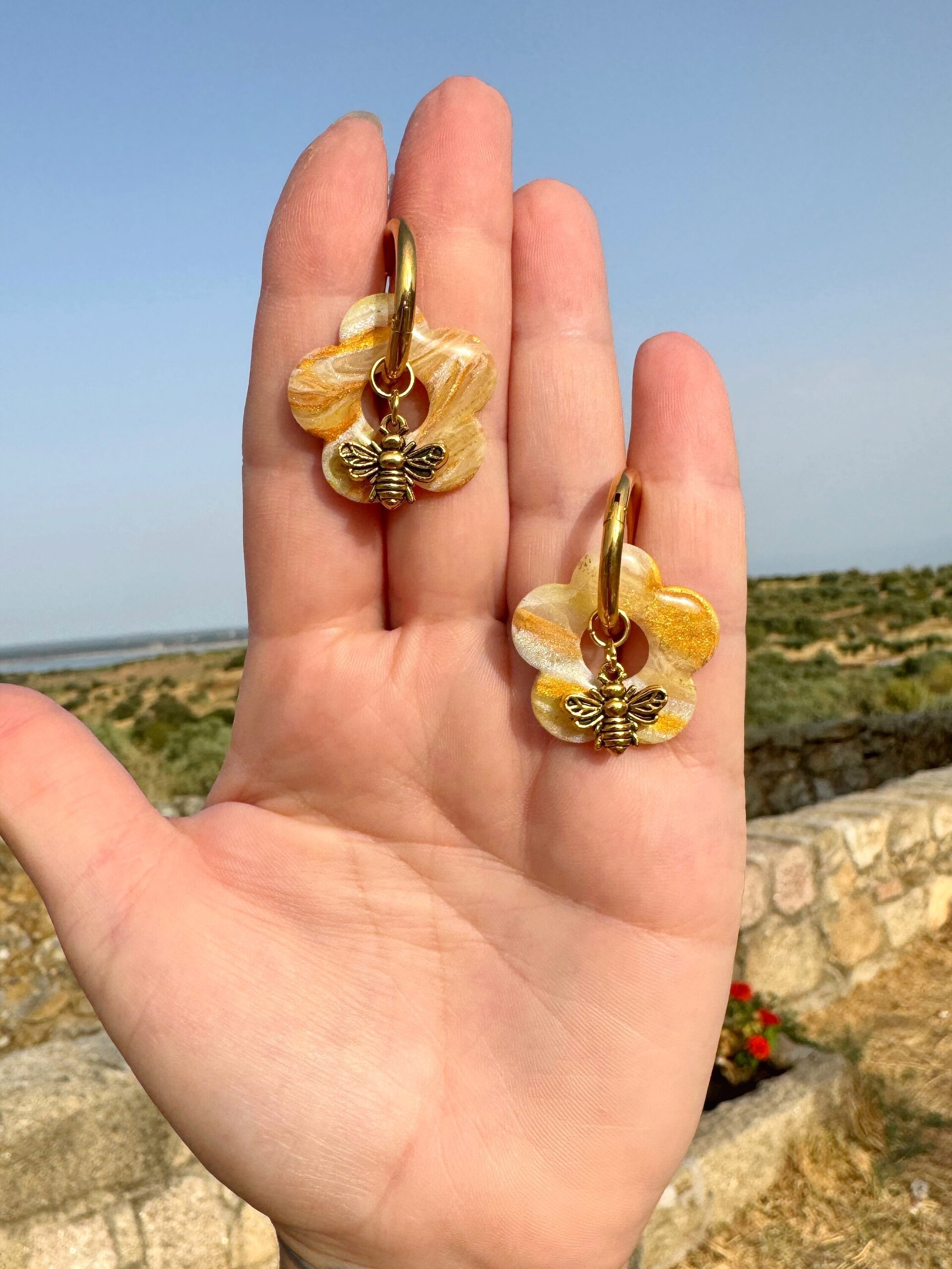 Pendientes  Aro Flor - 2