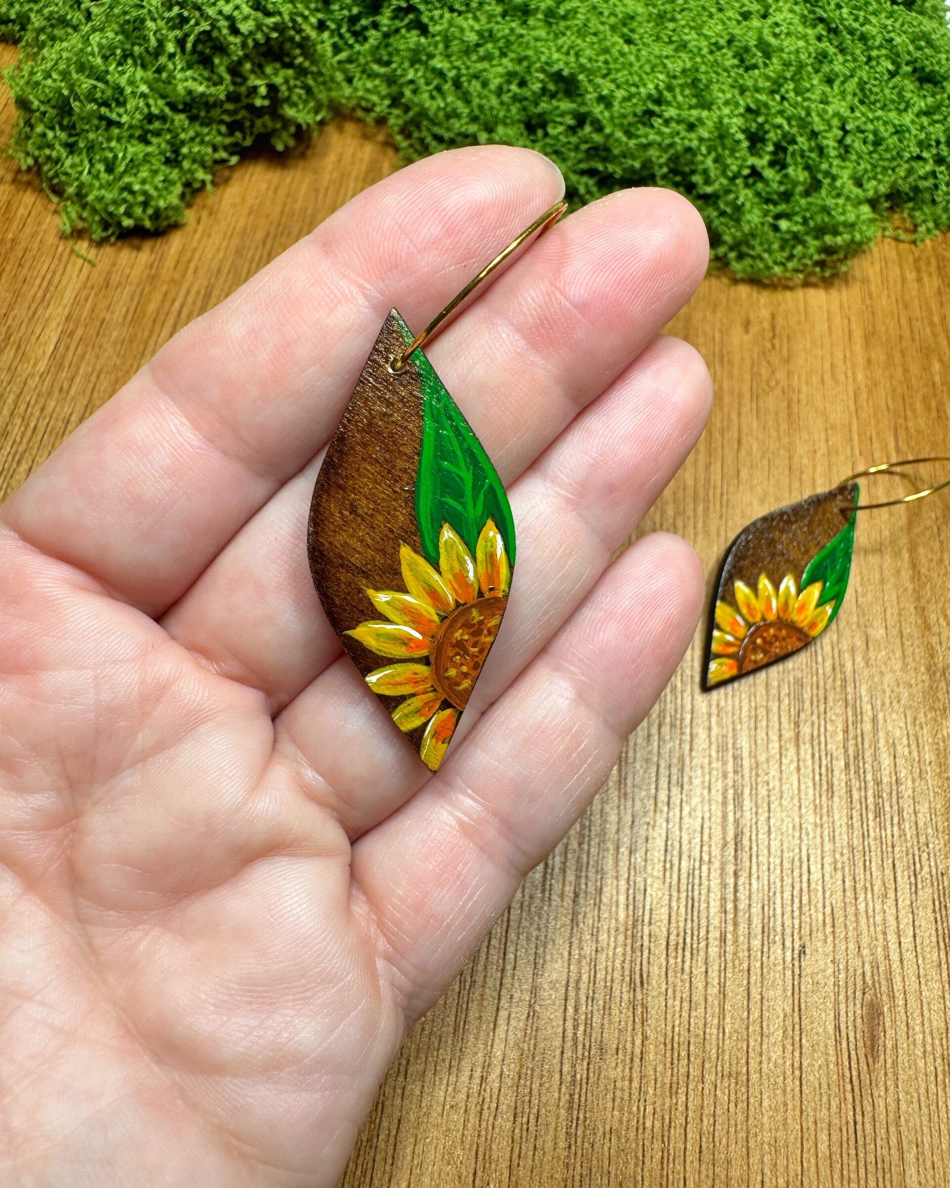 Pendientes Cañamero Girasol - 4