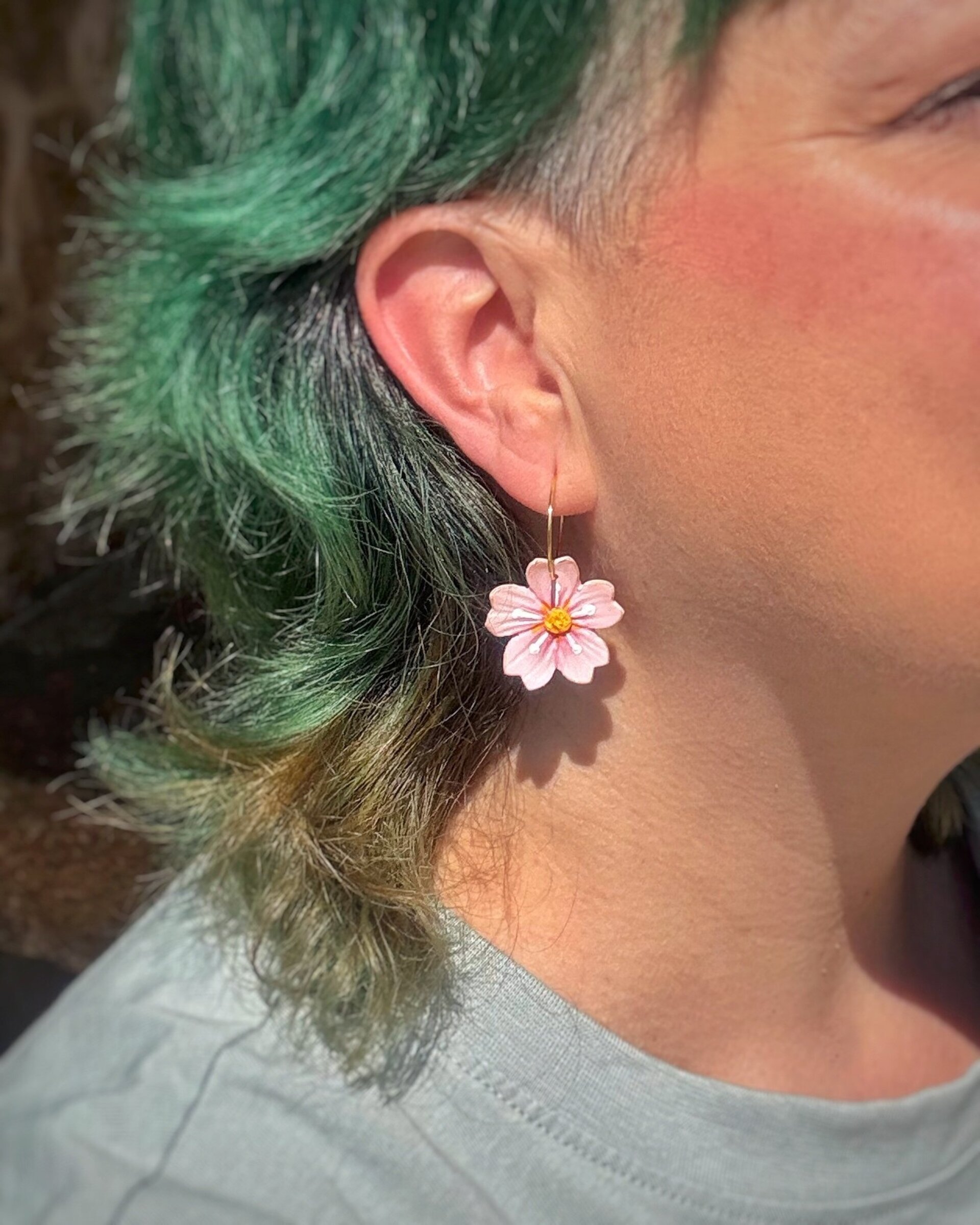 Pendientes Flor de Cerezo - 2