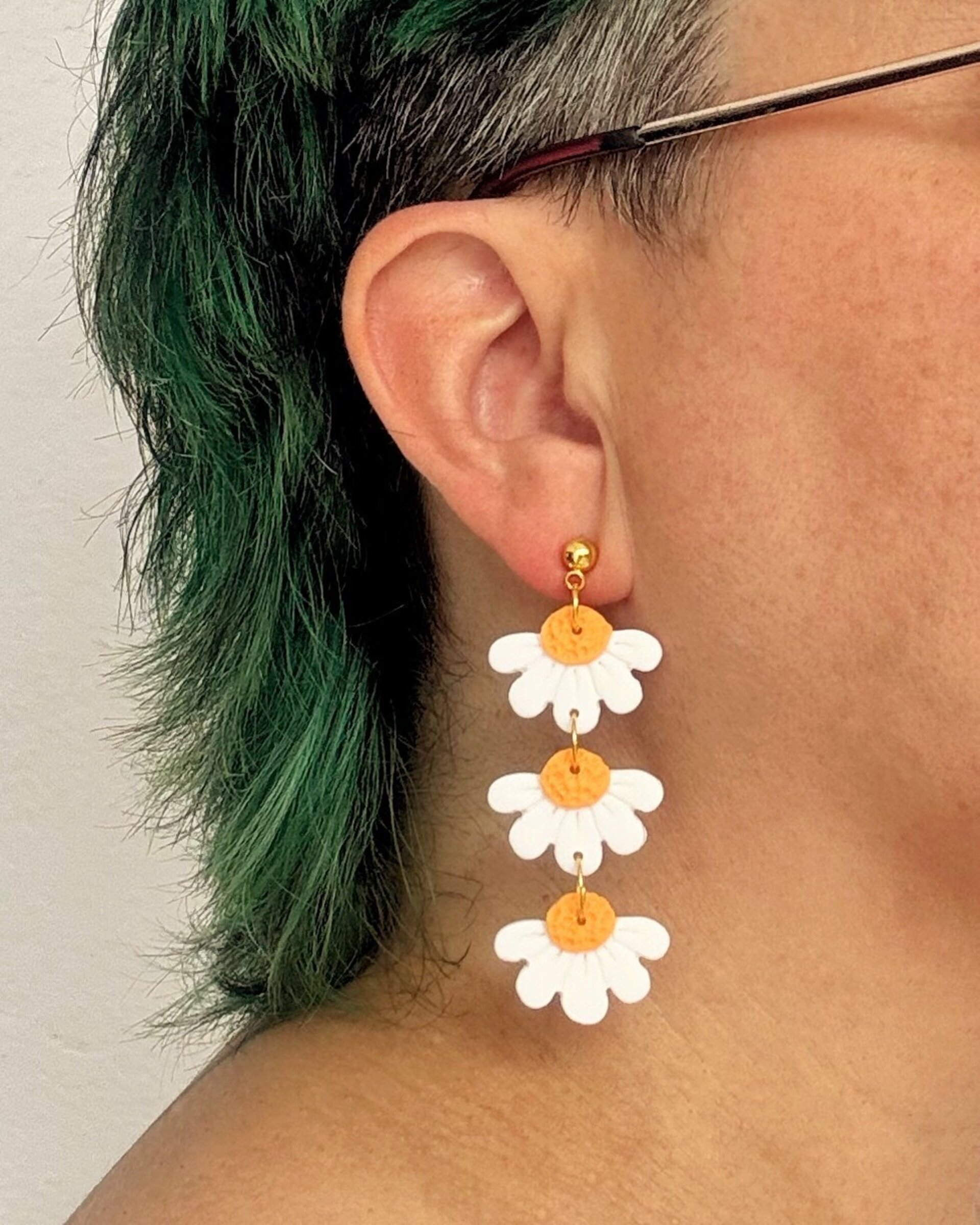 Pendientes Tres Margaritas - 2