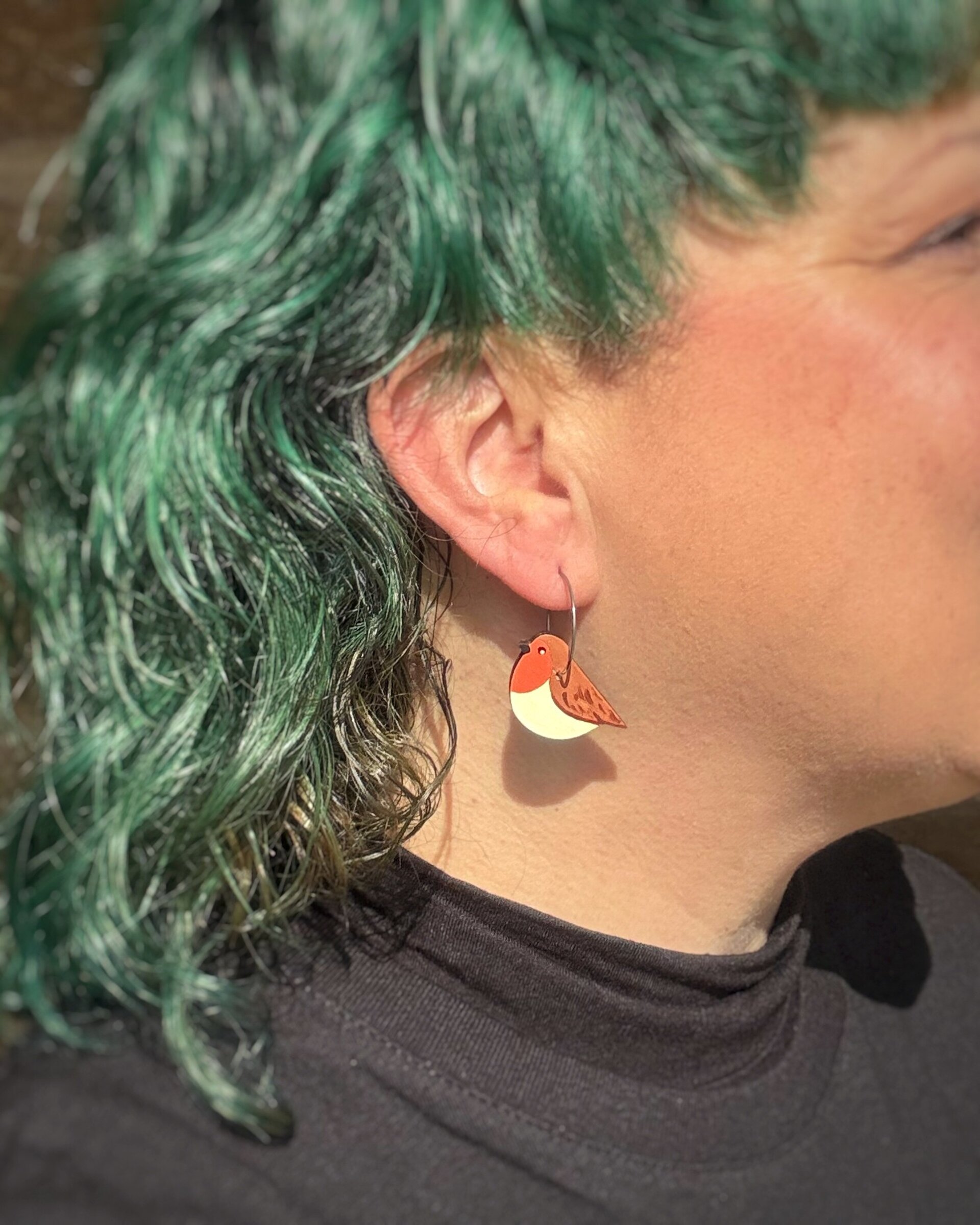 Pendientes Petirrojo - 1