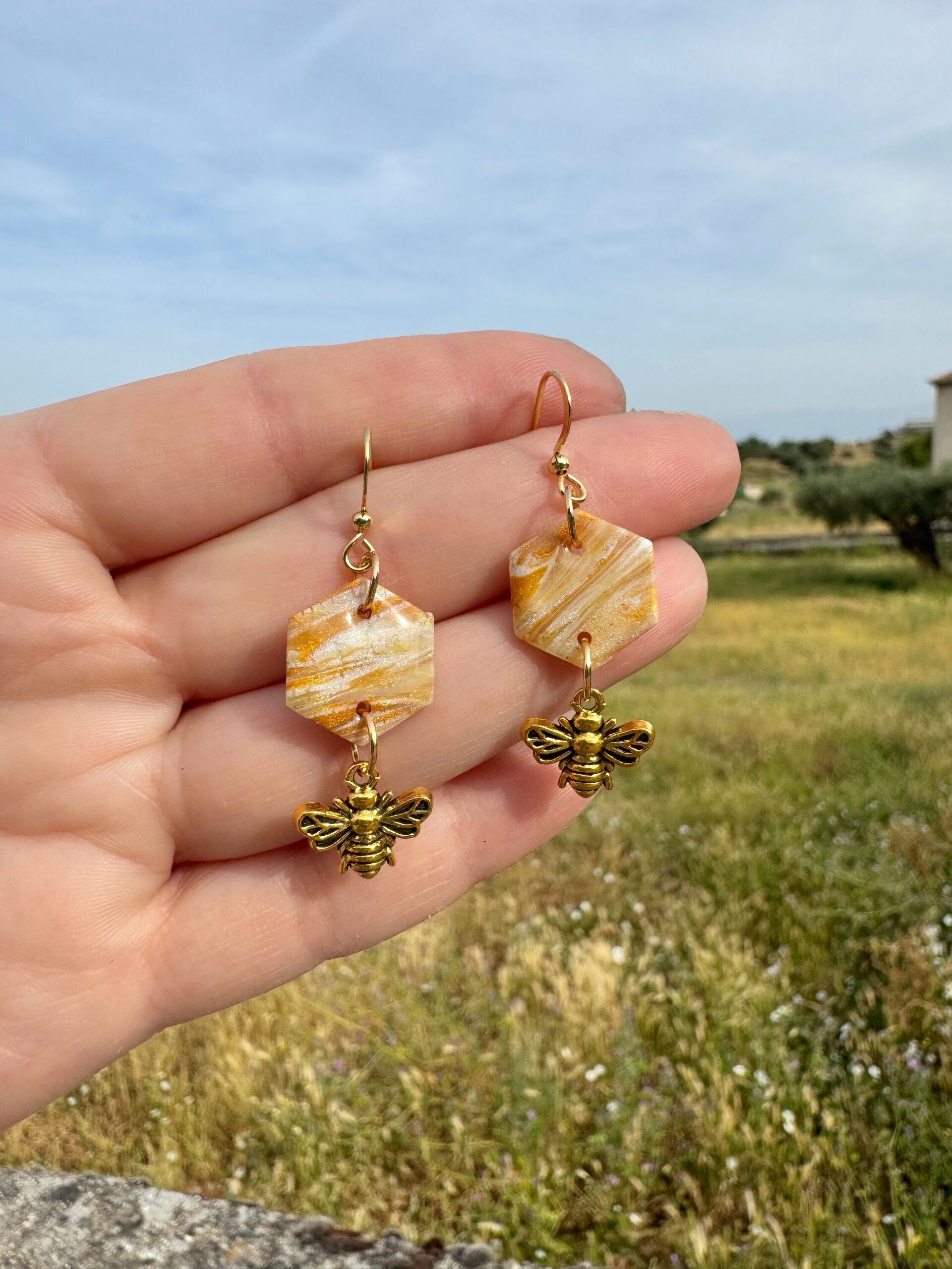 Pendientes Hexágono mini - 3