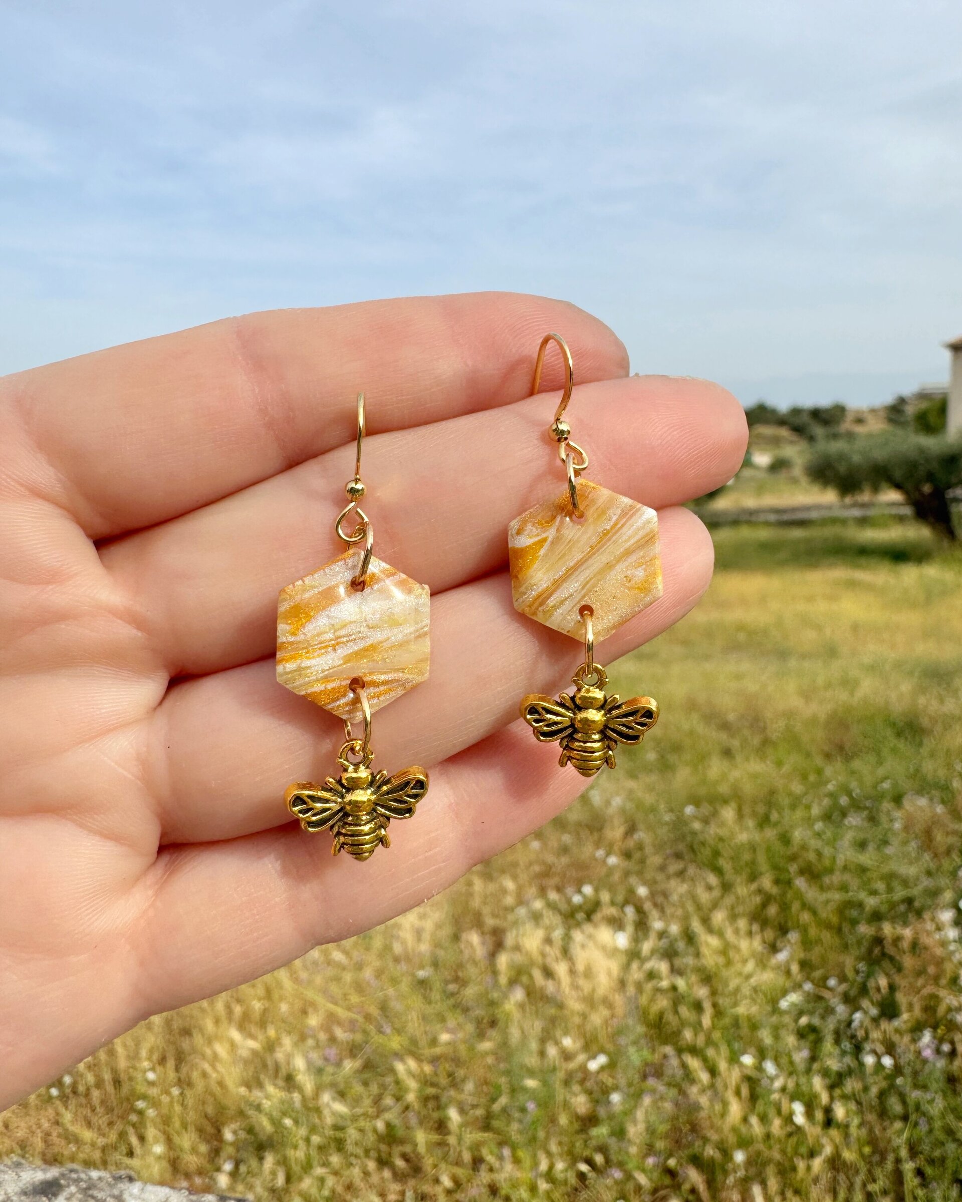 Pendientes Hexágono mini - 2